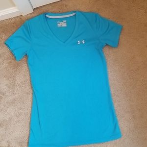 Blue Under Armour workout shirt